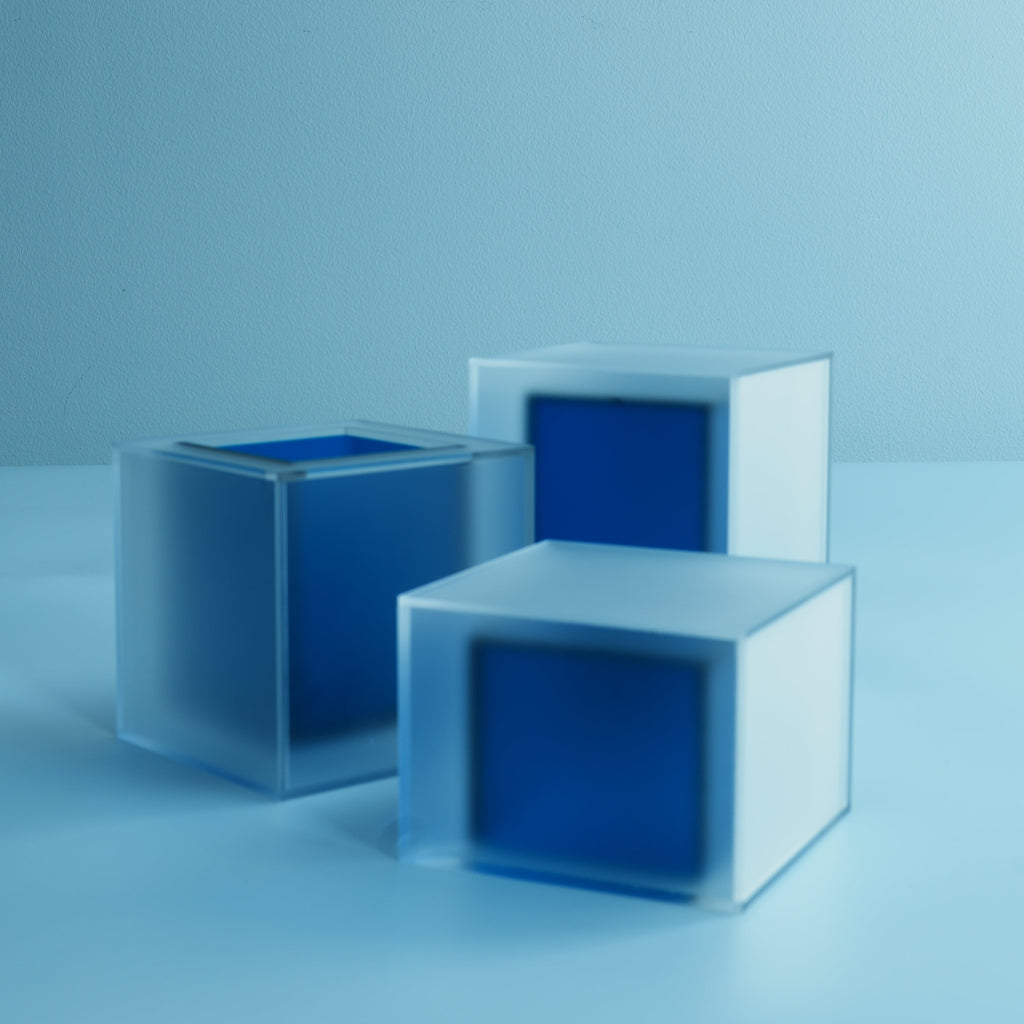 Translucent Blue Cube