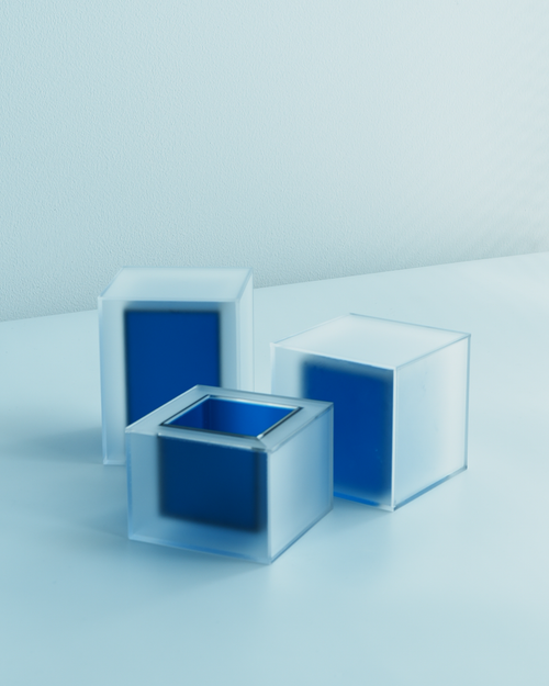 Translucent Blue Cube