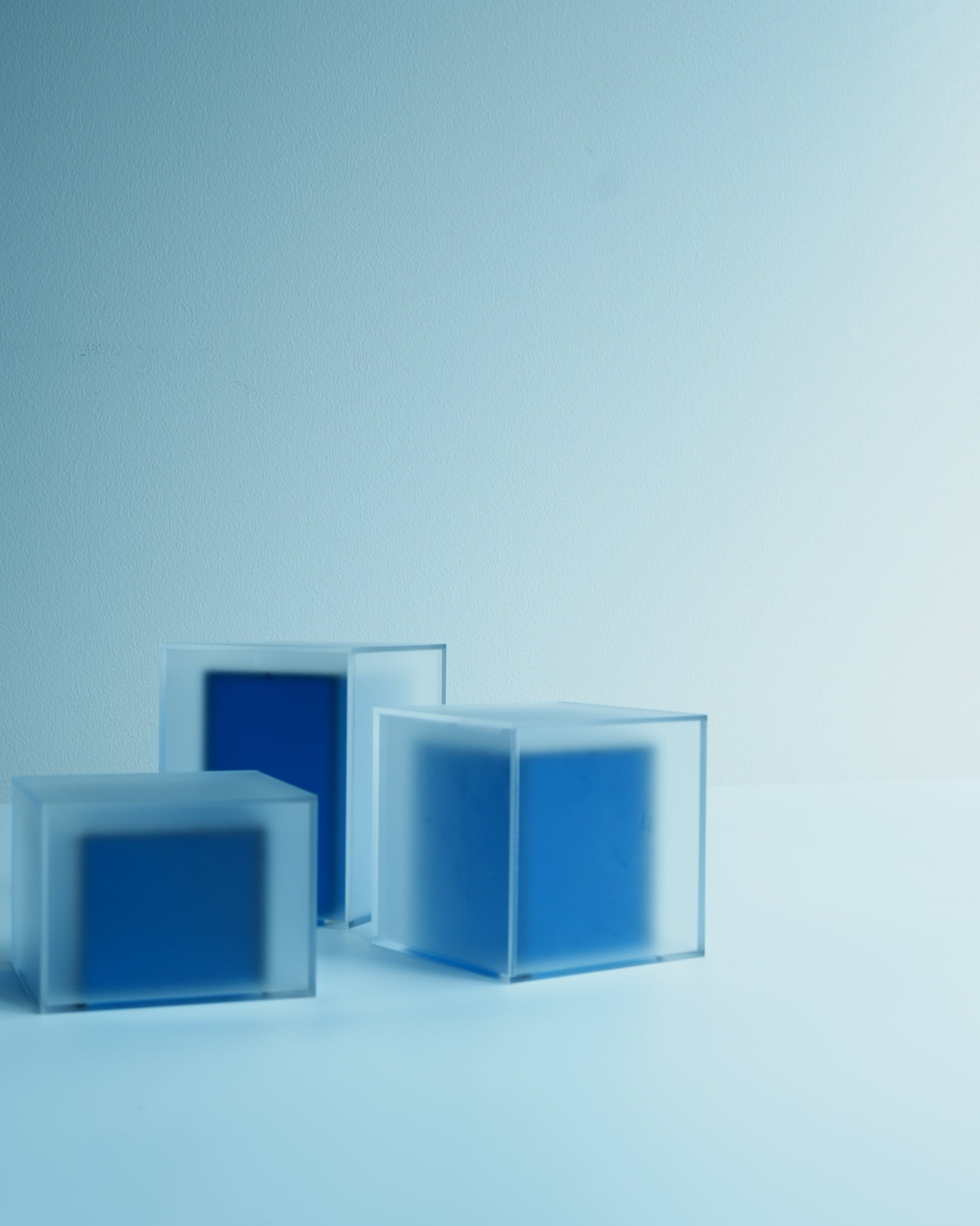 Translucent Blue Cube