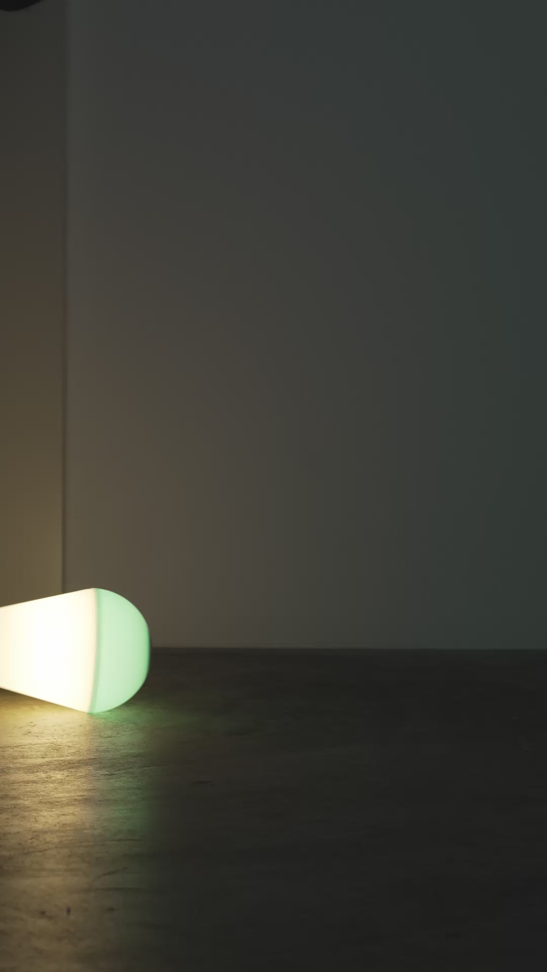 Roly Poly Lamp (White and Green)
